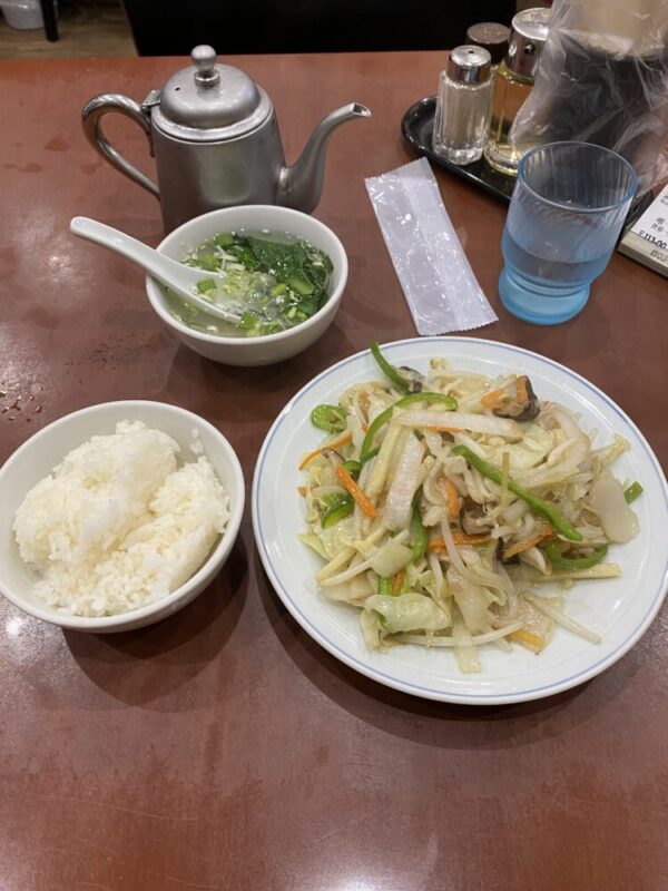 私個人用ベジタリアン野菜炒め定食
